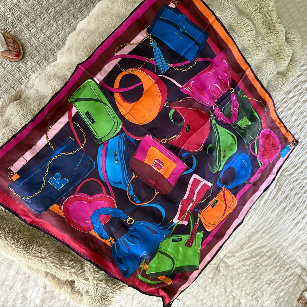 Kate Spade Multicolor Silk Scarf - Picture 3 of 4